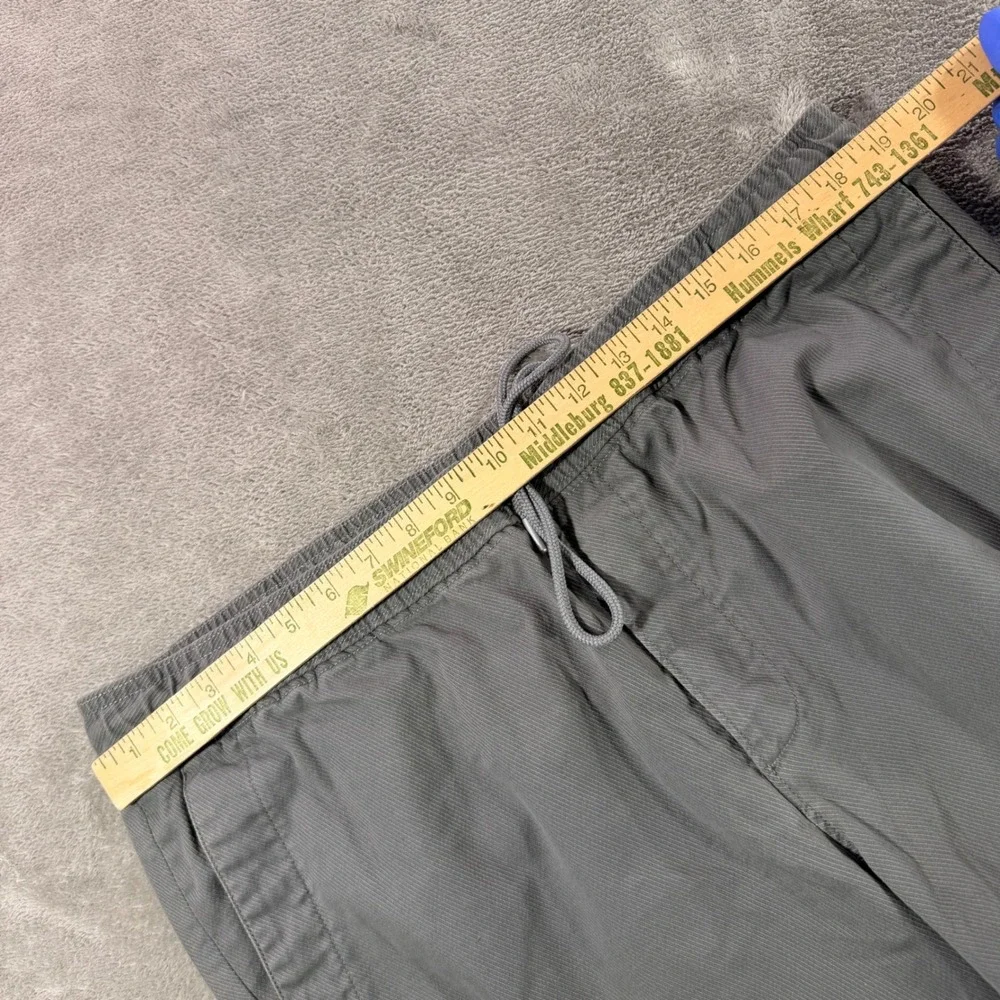 Banana Republic Jogger Pants Mens 38x32 Gray Aiden Fit Drawstring Twill Cuffed